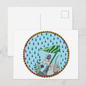 Regenmouse Postkarte (Vorne/Hinten)