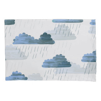 Regenmuster: Dunkle Wolken Vintage Kissenbezug