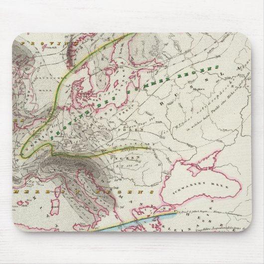 Regenmuster in Europa Mousepad (Vorne)