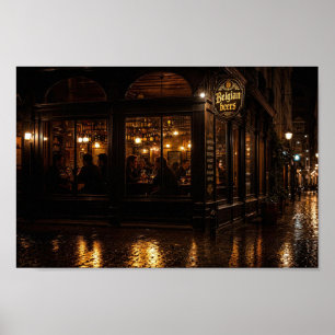 Regennachmittagsplakat der belgischen Alehouse Poster