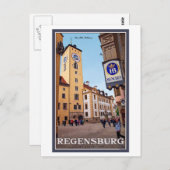 Regensburg - Altes Rathaus Postkarte (Vorne/Hinten)