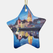 Regensburg, Bavaria at Dawn Keramikornament (Links)