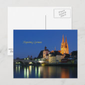 Regensburg, Deutschland, landschaftliches landscha Postkarte (Vorne/Hinten)