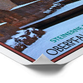 Regensburg - Dom und Steinerne Brücke Poster (Ecke)