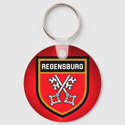 Regensburg Flag Schlüsselanhänger (Vorderseite)