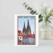 Regensburg - Kathedrale St. Peter Postkarte (Stehend Vorderseite)