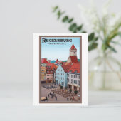 Regensburg - Neupfarrplatz Postkarte (Stehend Vorderseite)