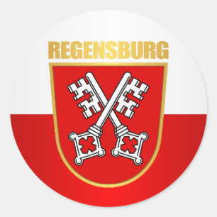 Regensburg Runder Aufkleber