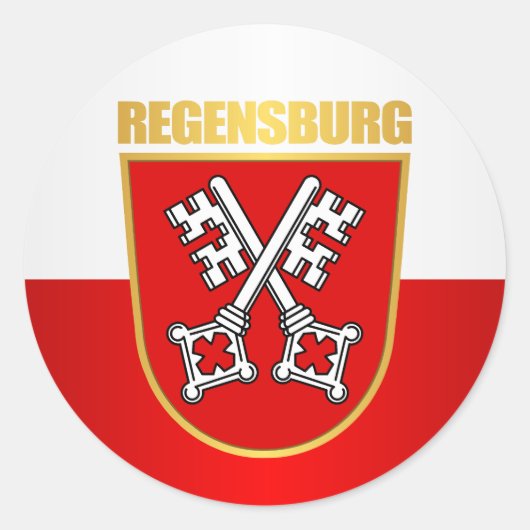 Regensburg Runder Aufkleber (Vorderseite)