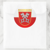 Regensburg Runder Aufkleber (Tasche)
