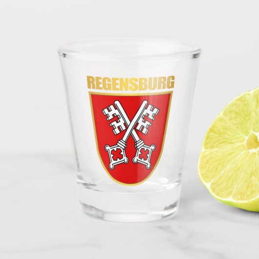 Regensburg Schnapsglas (Vorderseite)