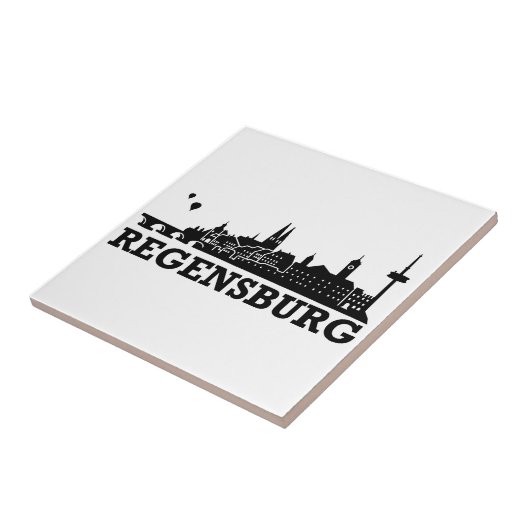 Regensburg-Skyline Fliese (Seite)
