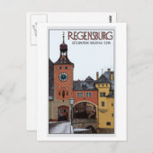 Regensburg - Steinerne Brücke Postkarte (Vorne/Hinten)