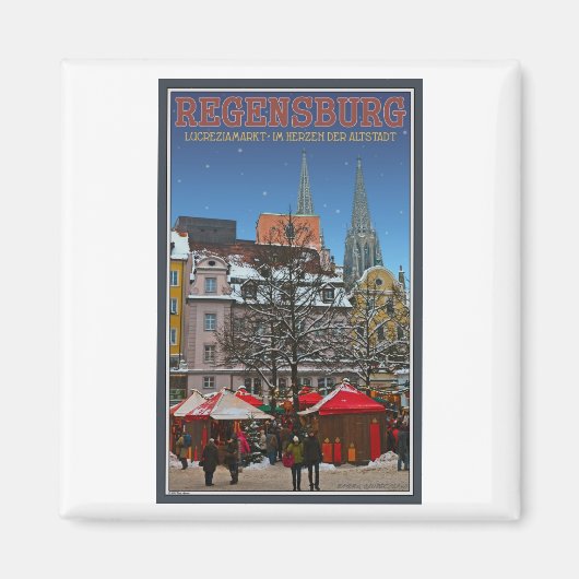 Regensburger Kohlenmarkt Magnet (Vorne)