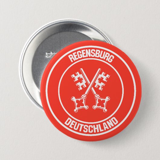 Regensburger RundEmblem Button (Vorne & Hinten)