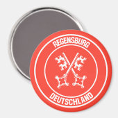 Regensburger RundEmblem Magnet (Vorderseite/Rückseite)
