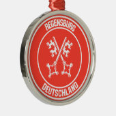 Regensburger RundEmblem Ornament Aus Metall (Rechts)