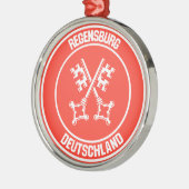 Regensburger RundEmblem Ornament Aus Metall (Links)
