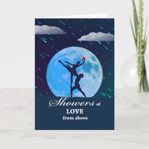 Regenschauer der Liebe zum Valentinstag mit Ballet Karte