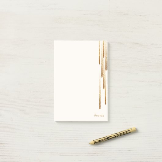 Regenscheine für Glitzer Post-it Klebezettel (Auf Schreibtisch)