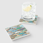 Regenschirm 4 steinuntersetzer (Seitenansicht)