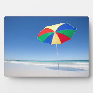 Regenschirm am Strand Australien Fotoplatte