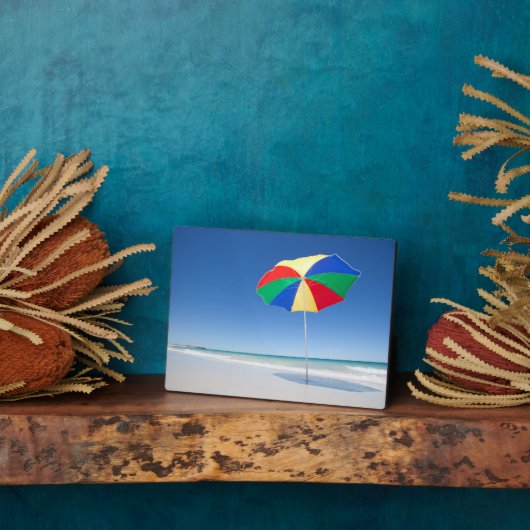 Regenschirm am Strand | Australien Fotoplatte (Seite)