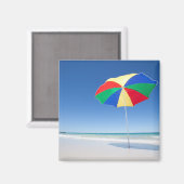 Regenschirm am Strand | Australien Magnet (Vorderseite/Rückseite)