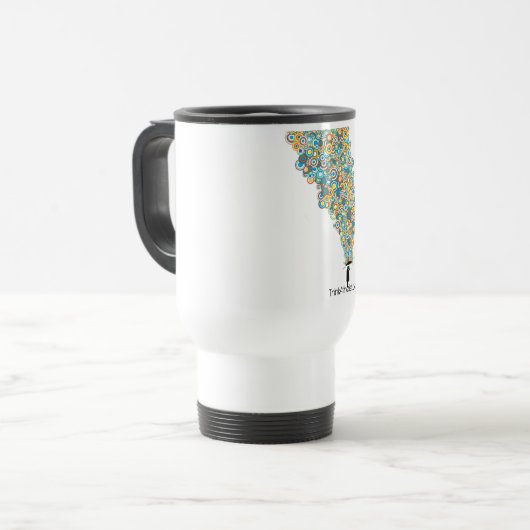 Regenschirm-Atheist Reisebecher (Vorderseite Links)