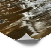 Regenschirm auf den Straßen von Santiago de Compos Poster (Ecke)