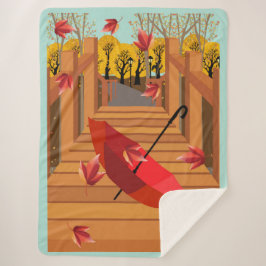 Regenschirm auf einer Brücke Sherpadecke