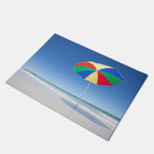 Regenschirm auf Strand | Australien Fußmatte (Schrägansicht)
