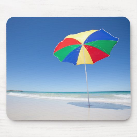 Regenschirm auf Strand | Australien Mousepad (Vorne)