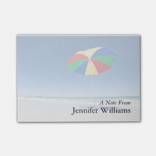 Regenschirm auf Strand   Australien Post-it Klebezettel