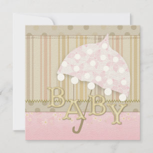 Regenschirm-Baby-Shower-Einladungen Einladung