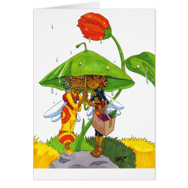 REGENSCHIRM-BLATT (Vorne)