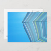 Regenschirm-Blues-Postkarte Postkarte (Vorne/Hinten)
