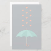 Regenschirm Briefpapier (Vorne/Hinten)