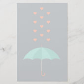 Regenschirm Briefpapier (Vorderseite)