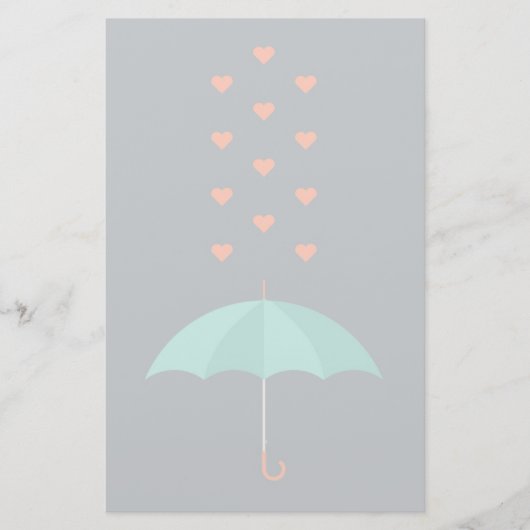 Regenschirm Briefpapier (Vorderseite)
