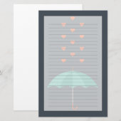 Regenschirm Briefpapier (Vorne/Hinten)