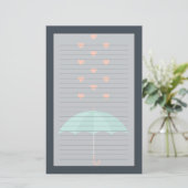 Regenschirm Briefpapier (Stehend Vorderseite)