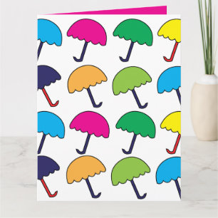 Regenschirm Bunter Regenschirm Karte