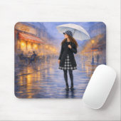 Regenschirm Café Paris Mauspad (Mit Mouse)
