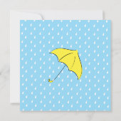 Regenschirm Einladung (Rückseite)