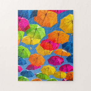 Regenschirm Fantasie bunt Puzzle