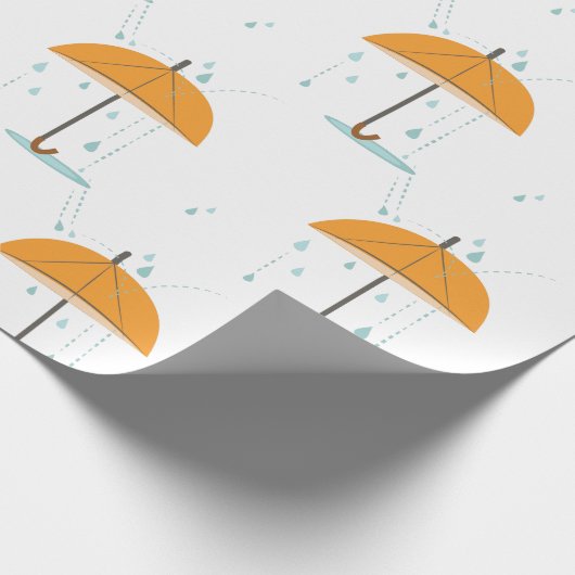 Regenschirm Geschenkpapier (Ecke)