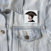 Regenschirm-Hut - Vintage Illustration Button (Beispiel)