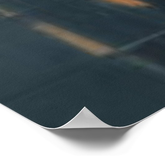 Regenschirm in rotem Poster (Ecke)