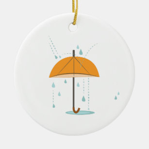 Regenschirm Keramik Ornament